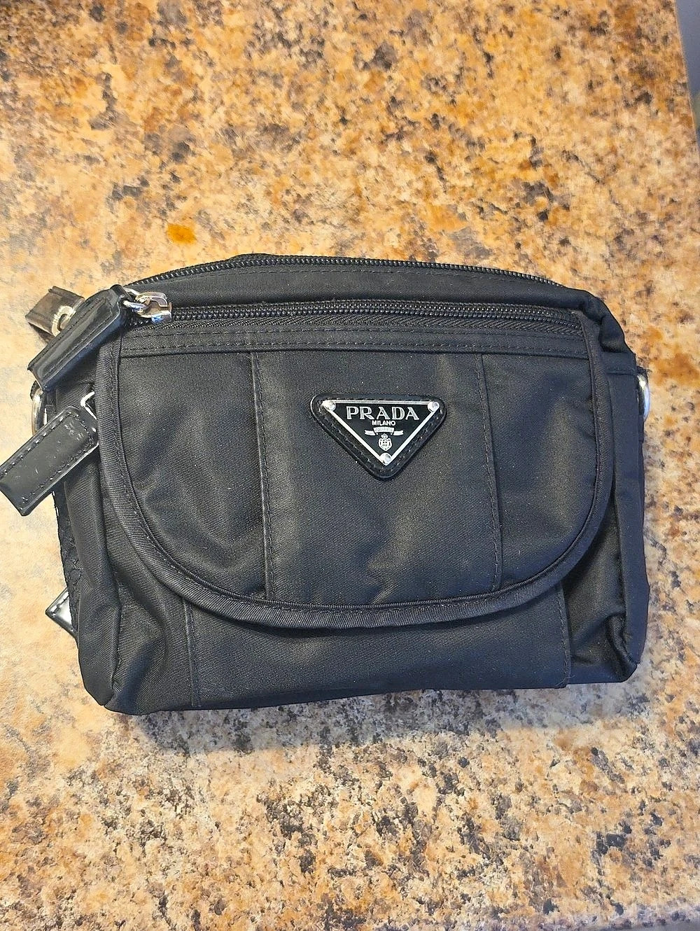 Prada Tessuto Nylon Belt Bag Black Crossbody